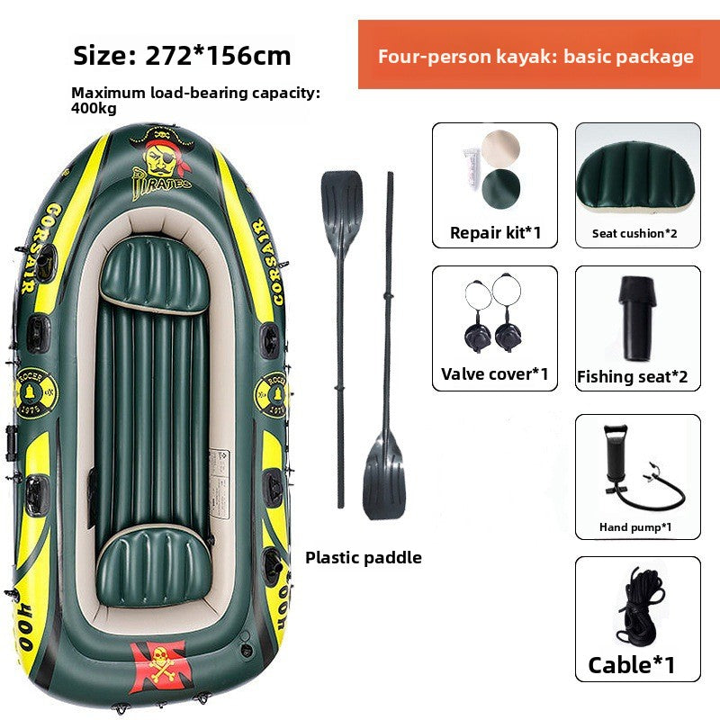 Inflatable Kayak Boat with Adjustable Seats