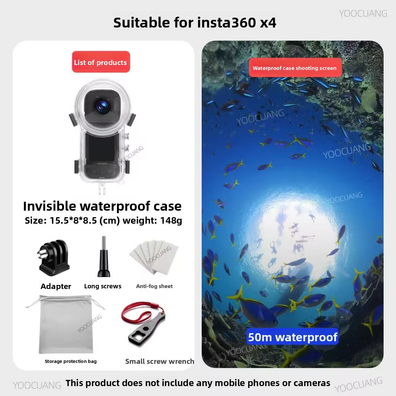 Insta360 X4 Waterproof Diving Case