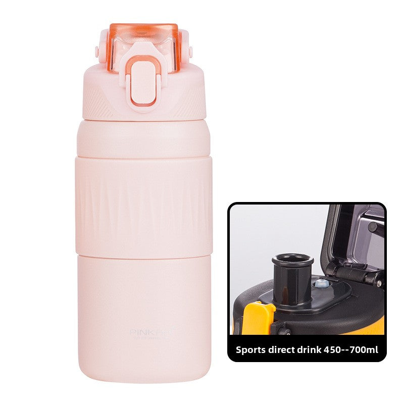 Insulated Sports Water Bottle with Straw