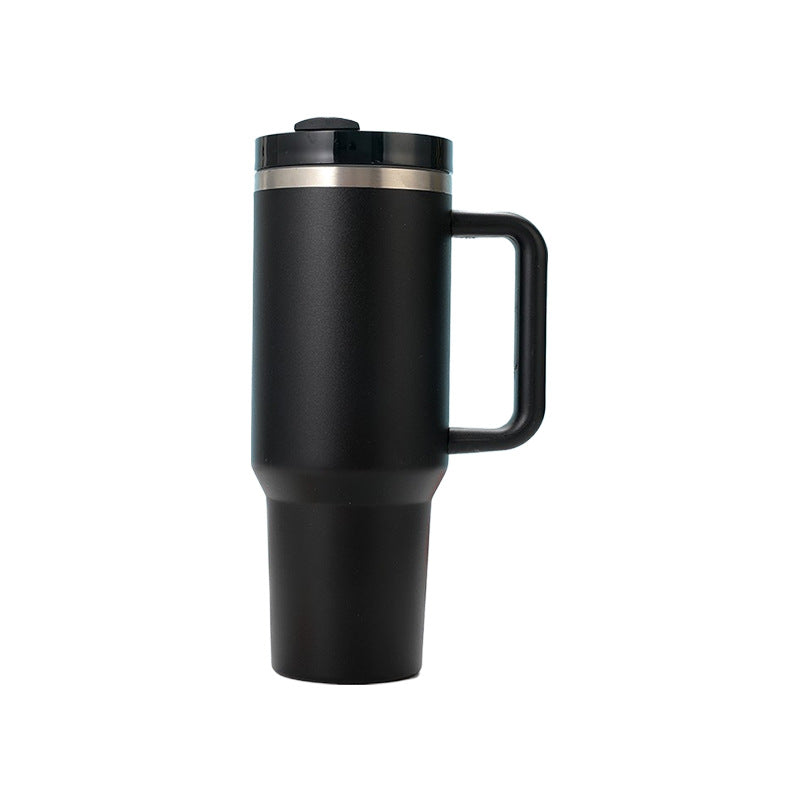 Insulated Stainless Steel Travel Mug with Handle