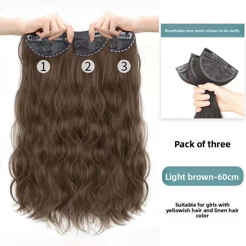 Invisible big wavy long curly hair