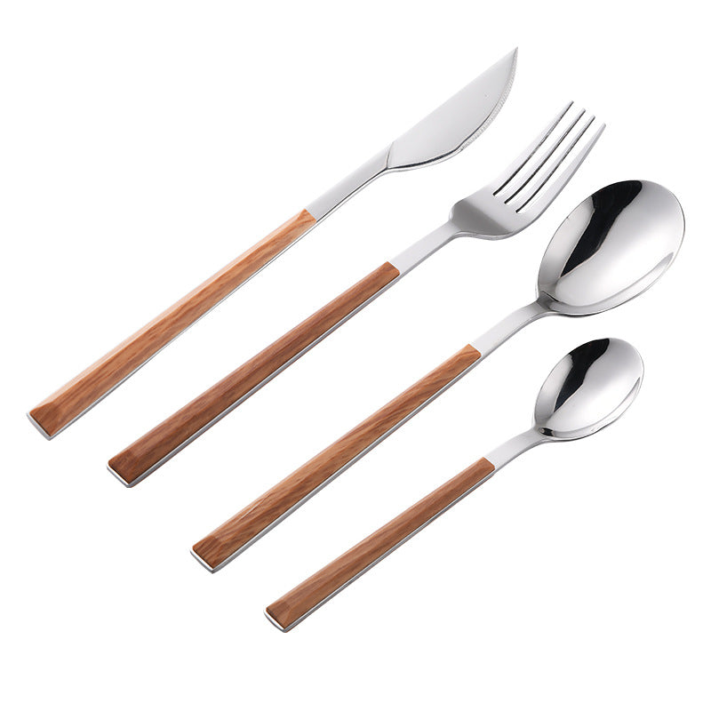 Japanese Style Stainless Steel Knife Fork Spoon Set