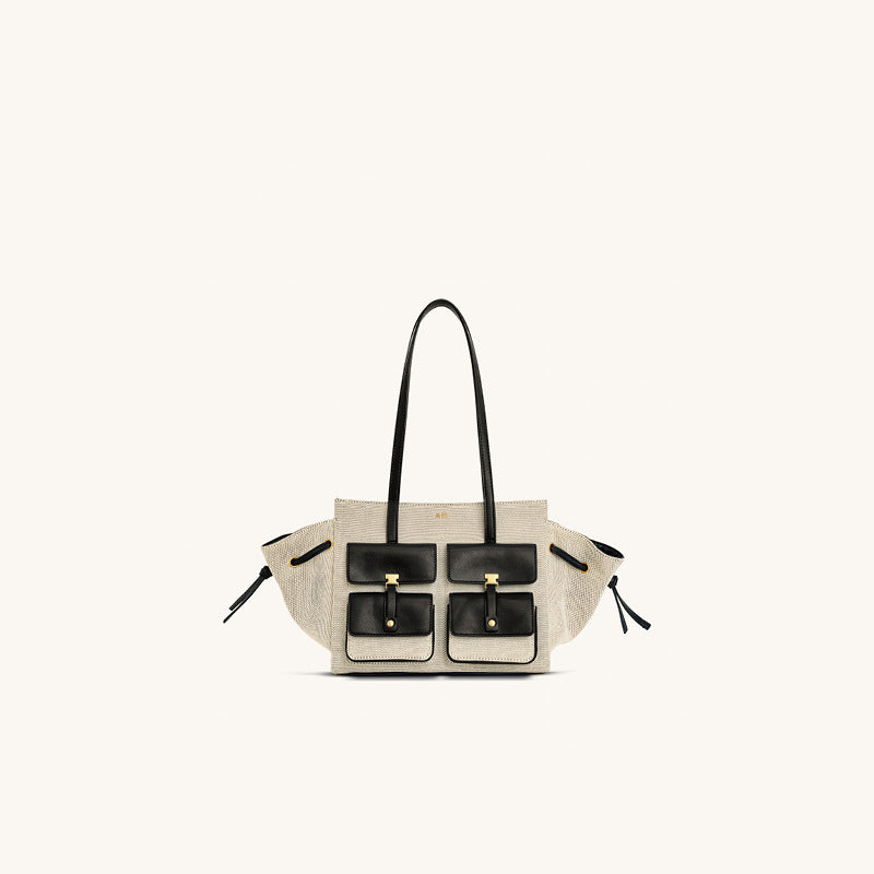 JW PEI Linda Genuine Leather Shoulder Tote Bag