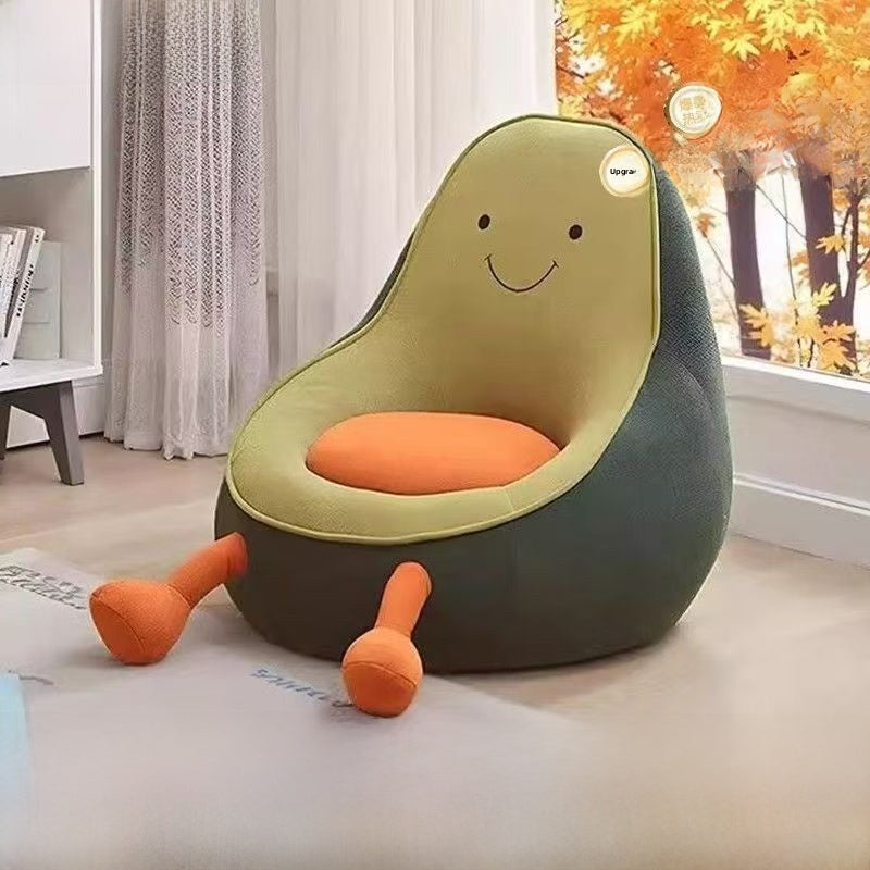 Kids Plush Avocado Bean Bag Chair