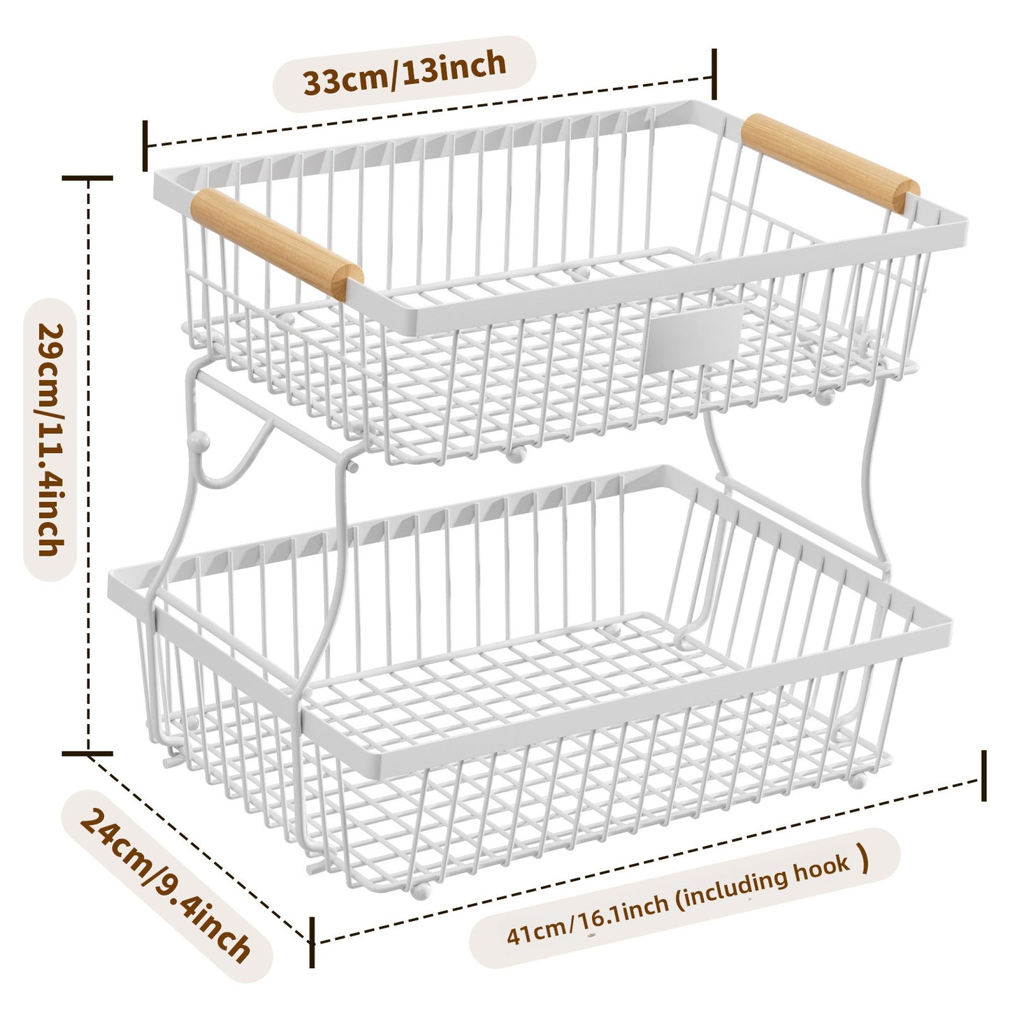 Kitchen fruit storage rack