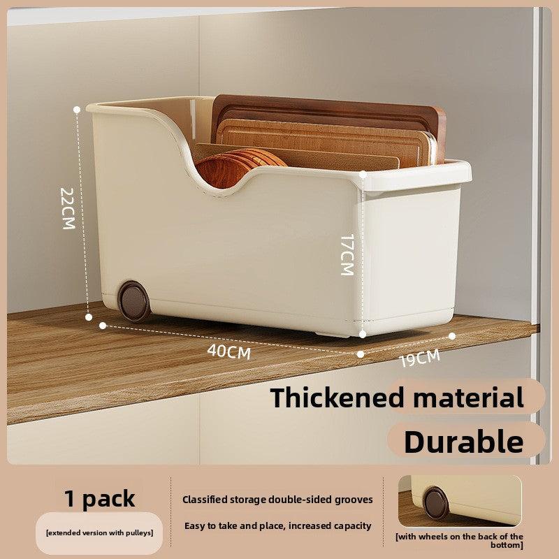 Kitchen Storage Box with Wheels