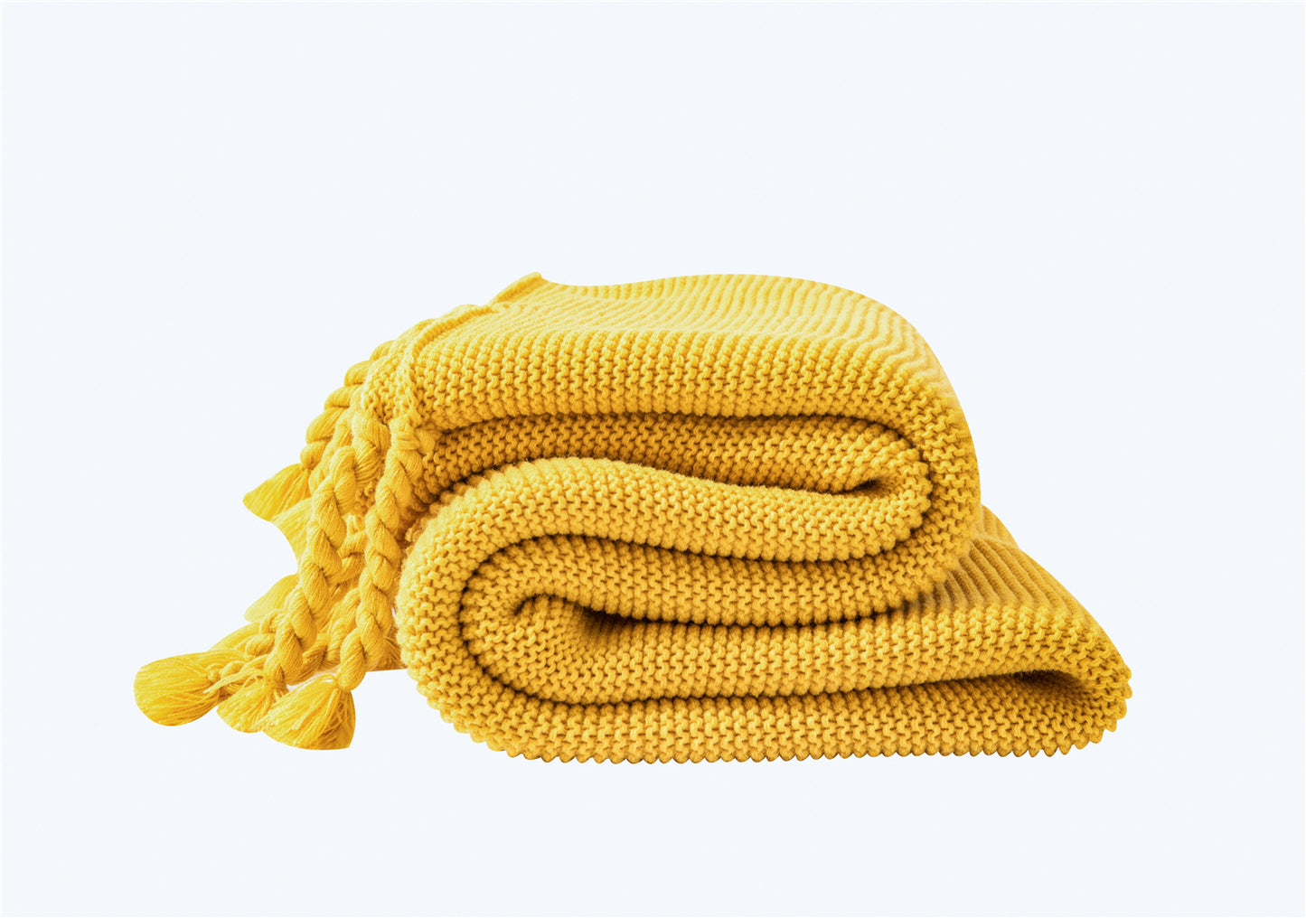 Knitted Tassel Sofa Blanket