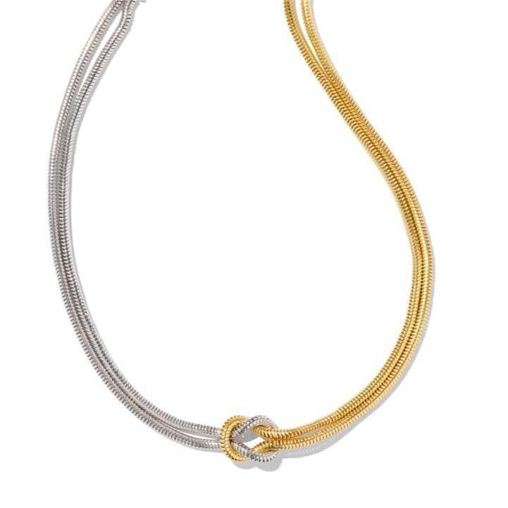 Knotted Snake Bone Chain Bracelet