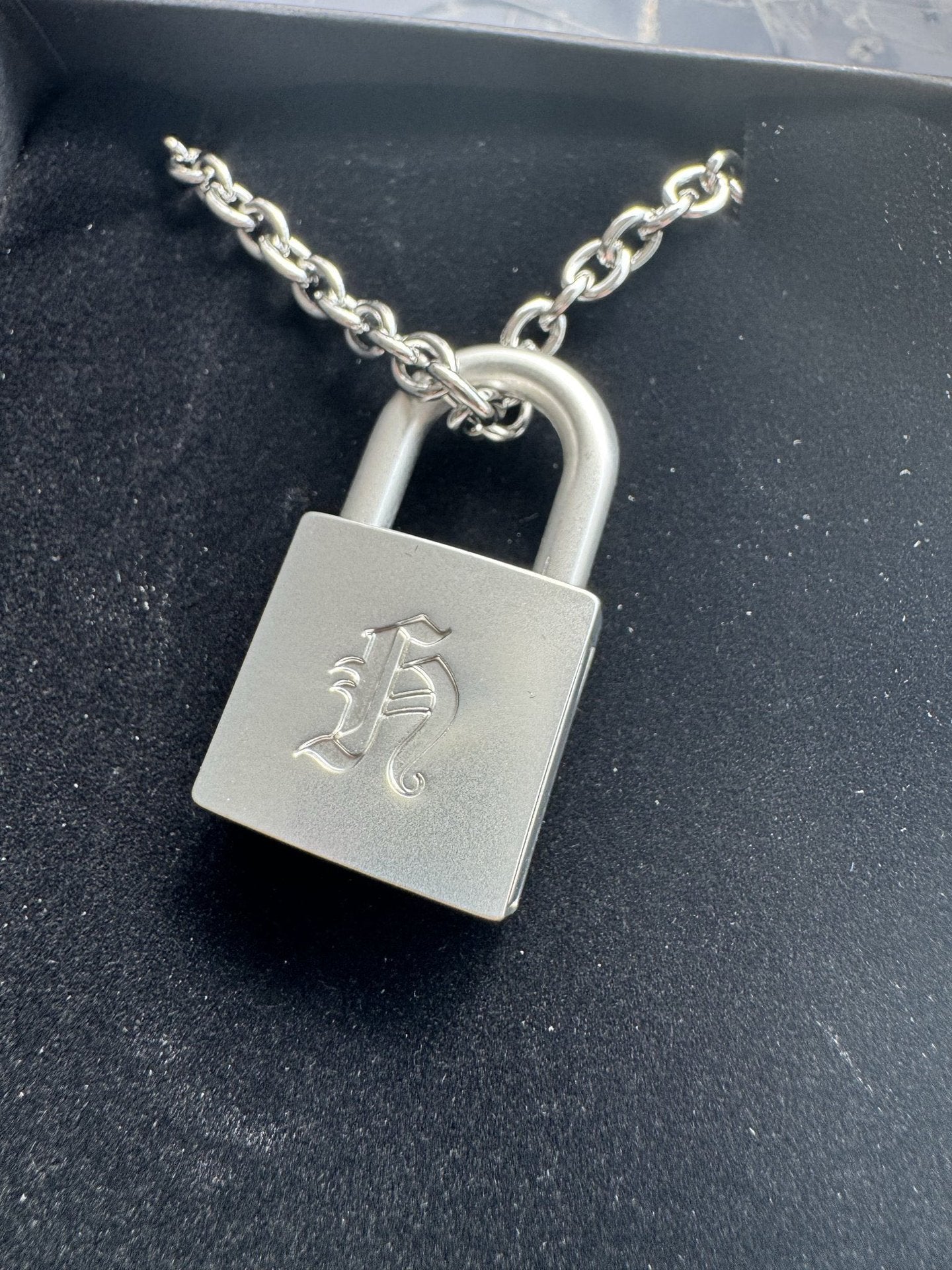 Korean Idol Style Lock Necklace