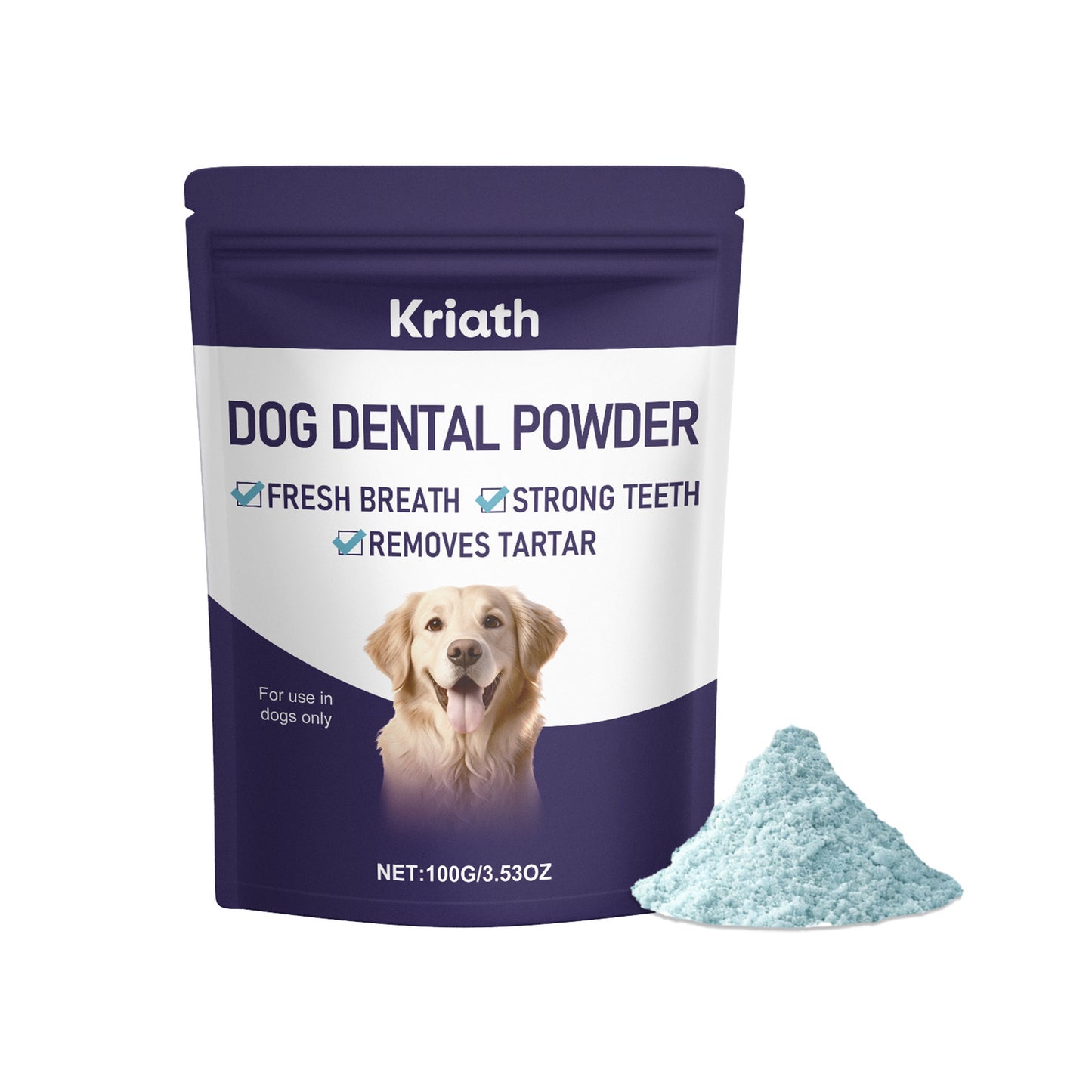 Kriath Dog Breath Freshening Tooth Powder