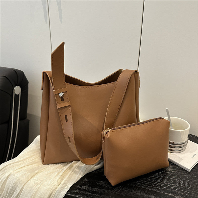 Large-Capacity PU Tote Bag for Women