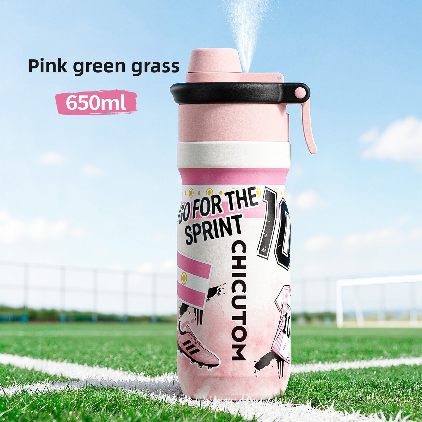 Large Capacity Sports Water Bottle High Temperature Resistant