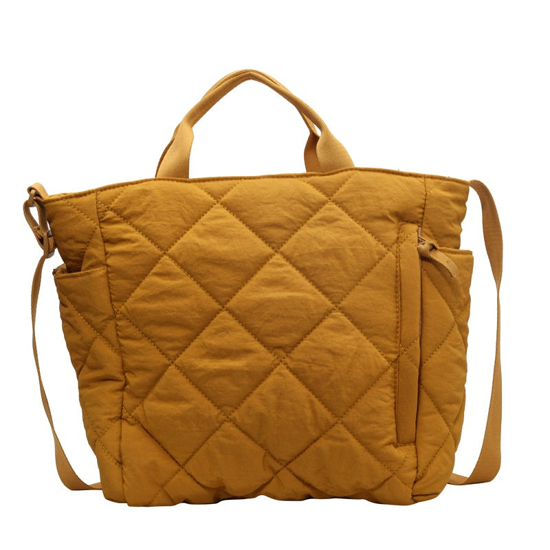 Large-capacity tote bag for autumn and winter commuting and single-shoulder bag for students' classes