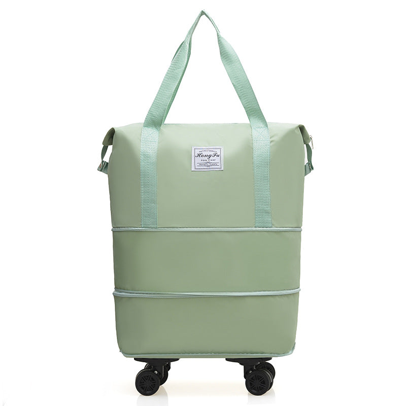 Large Capacity Travel Bag with Universal Wheels Waterproof Expandable Luggage Bag