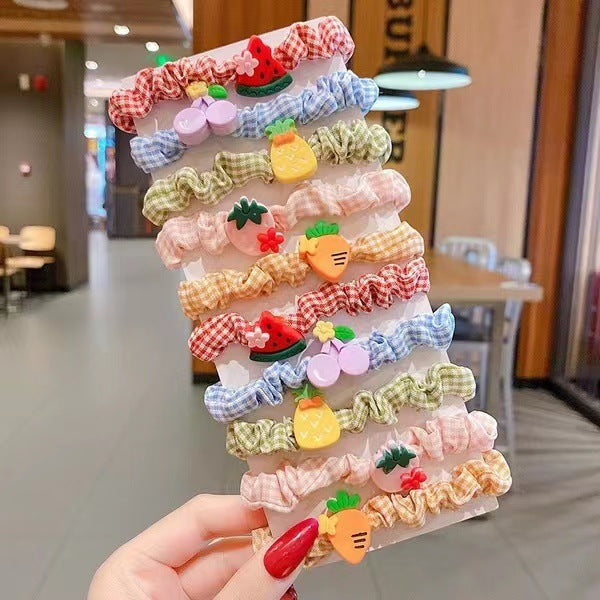 Large intestine-shaped hair tie