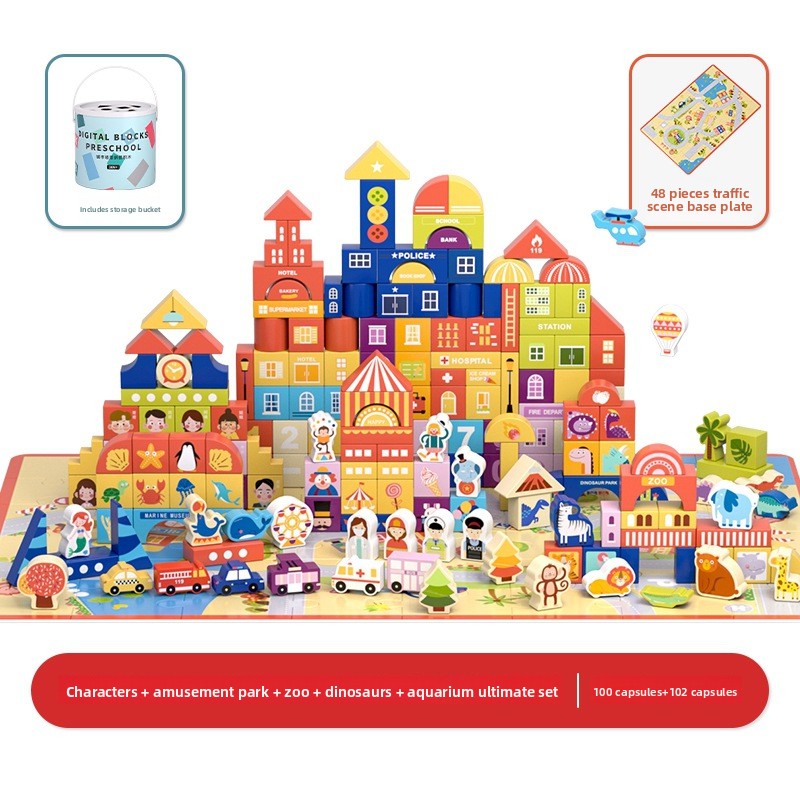 Large-sized building blocks toys