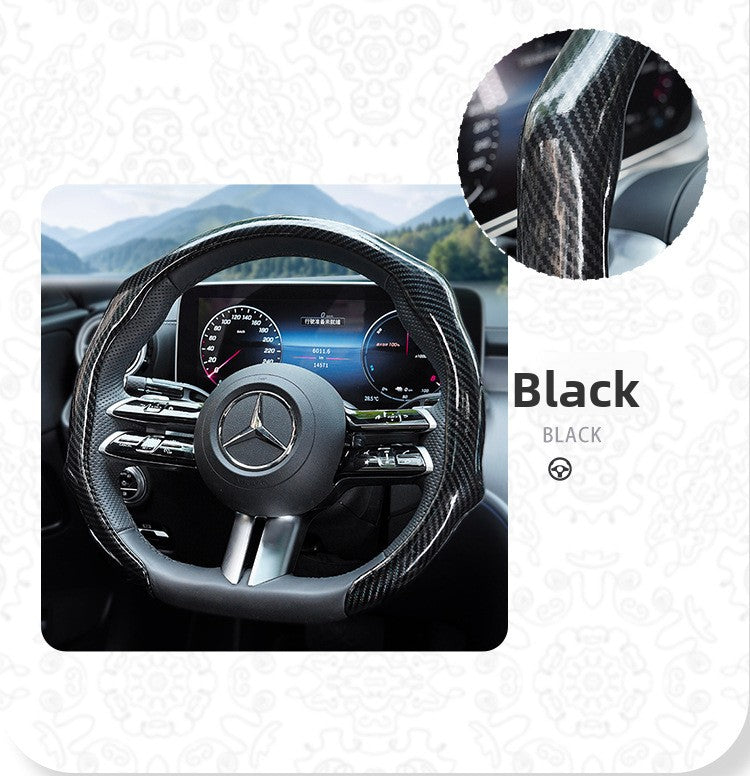 Laser Carbon Fiber Steering Wheel Cover