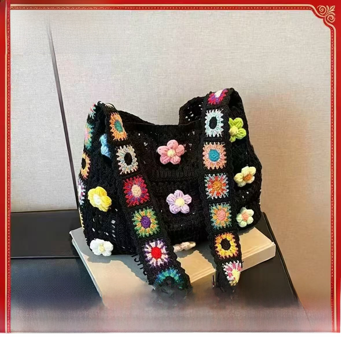 Lazy Style Woven Cotton Tote Bag for Women