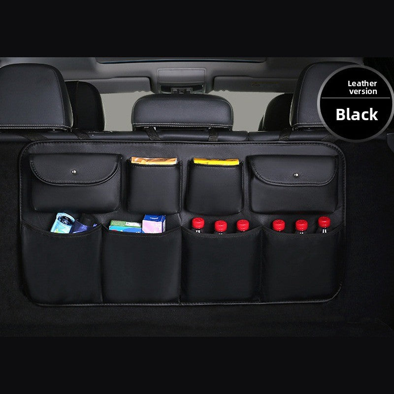 Leather Car Storage Box and Organizer Bag