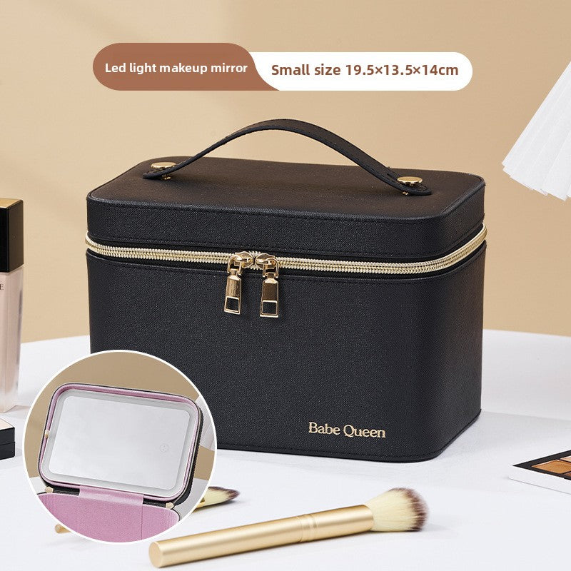 LED Illuminated Makeup Case with Mirror