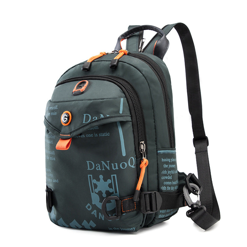 Lightweight Waterproof Nylon Backpack with Multiple Compartments