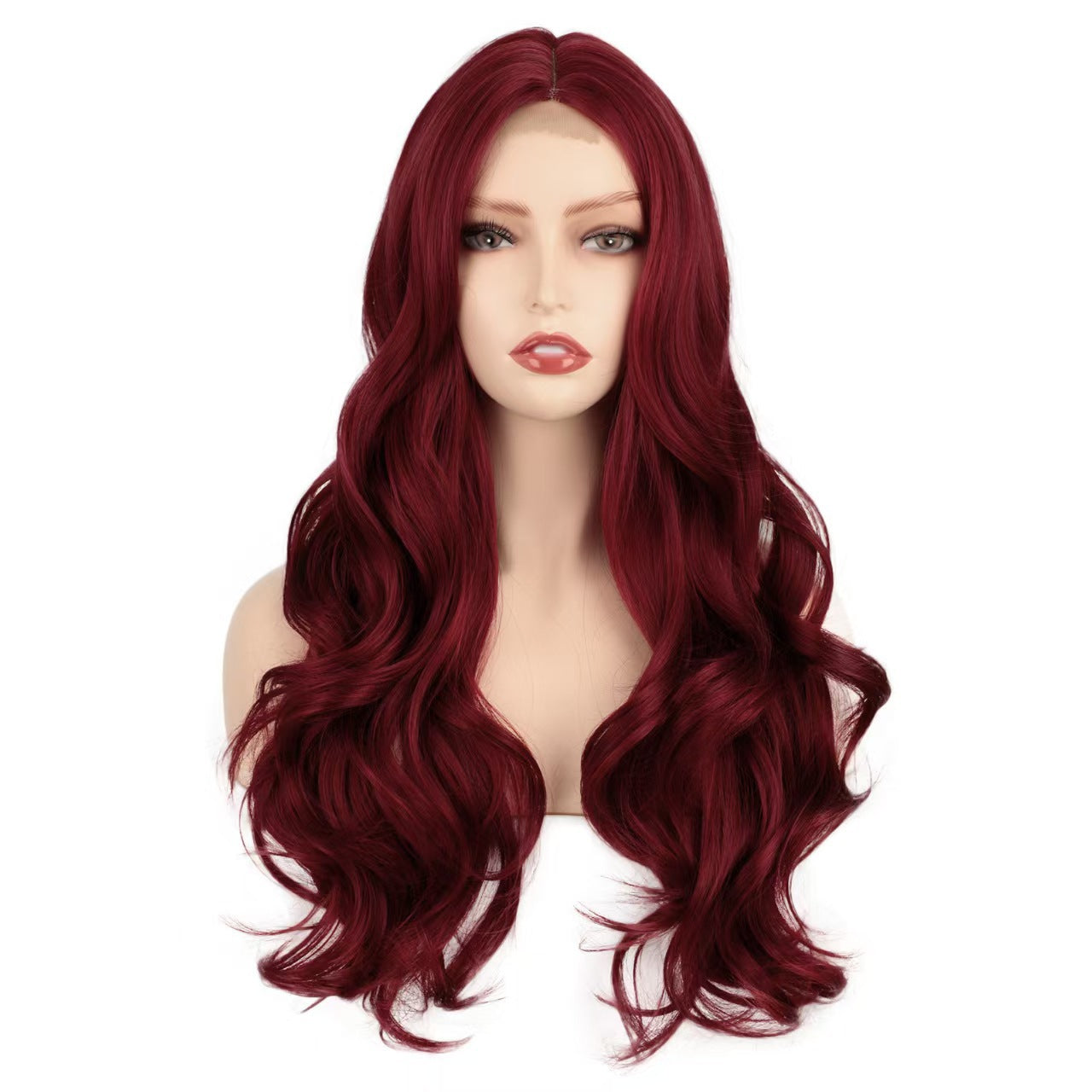 Long Curly Synthetic Wig with Bangs