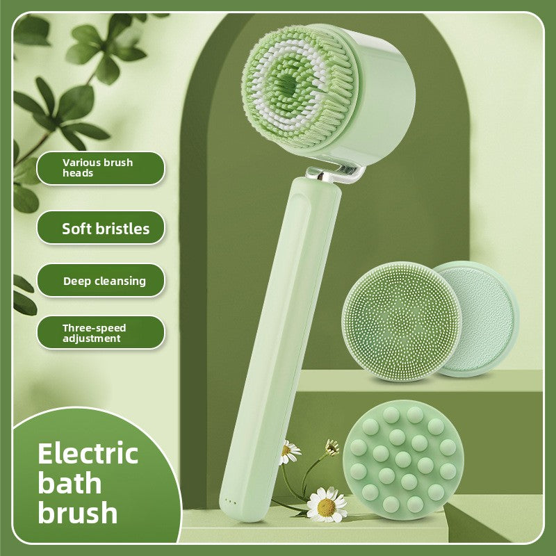 Long Handle Electric Bath Brush with Multiple Speeds
