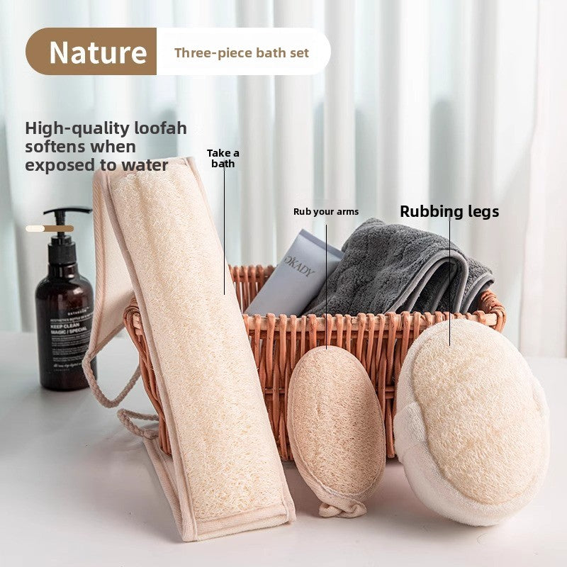 Loofah bath towel