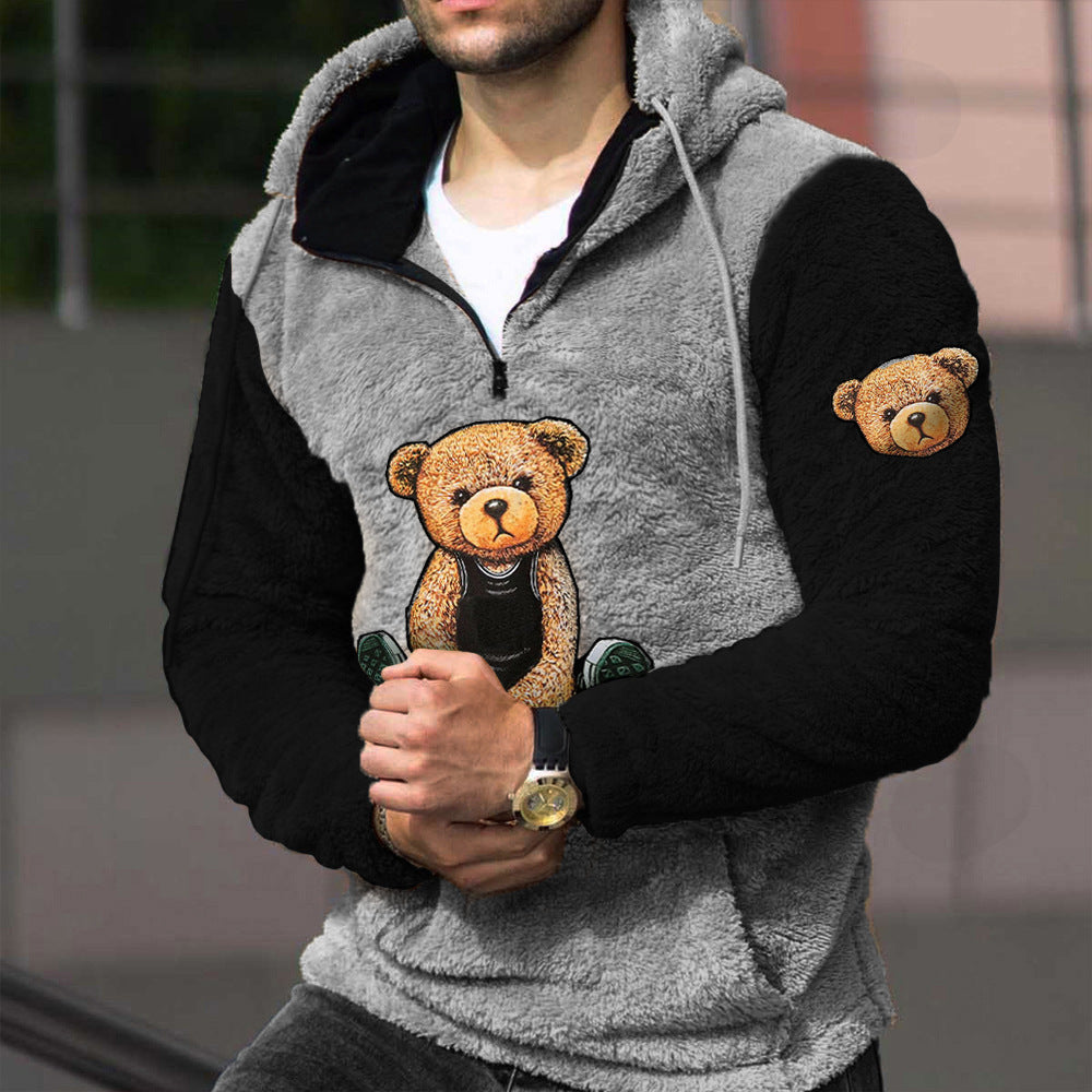 Loose Casual Zipper Hooded Sweatshirts