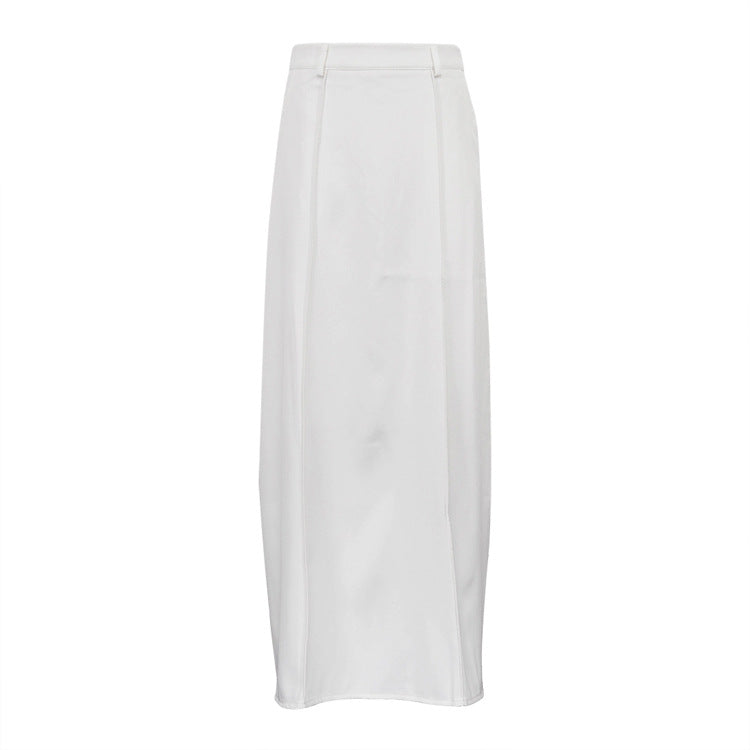 Loose Fit Flowy Long Skirt with Pockets