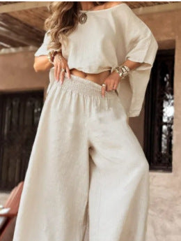 Loose Round Neck Shoulder suit