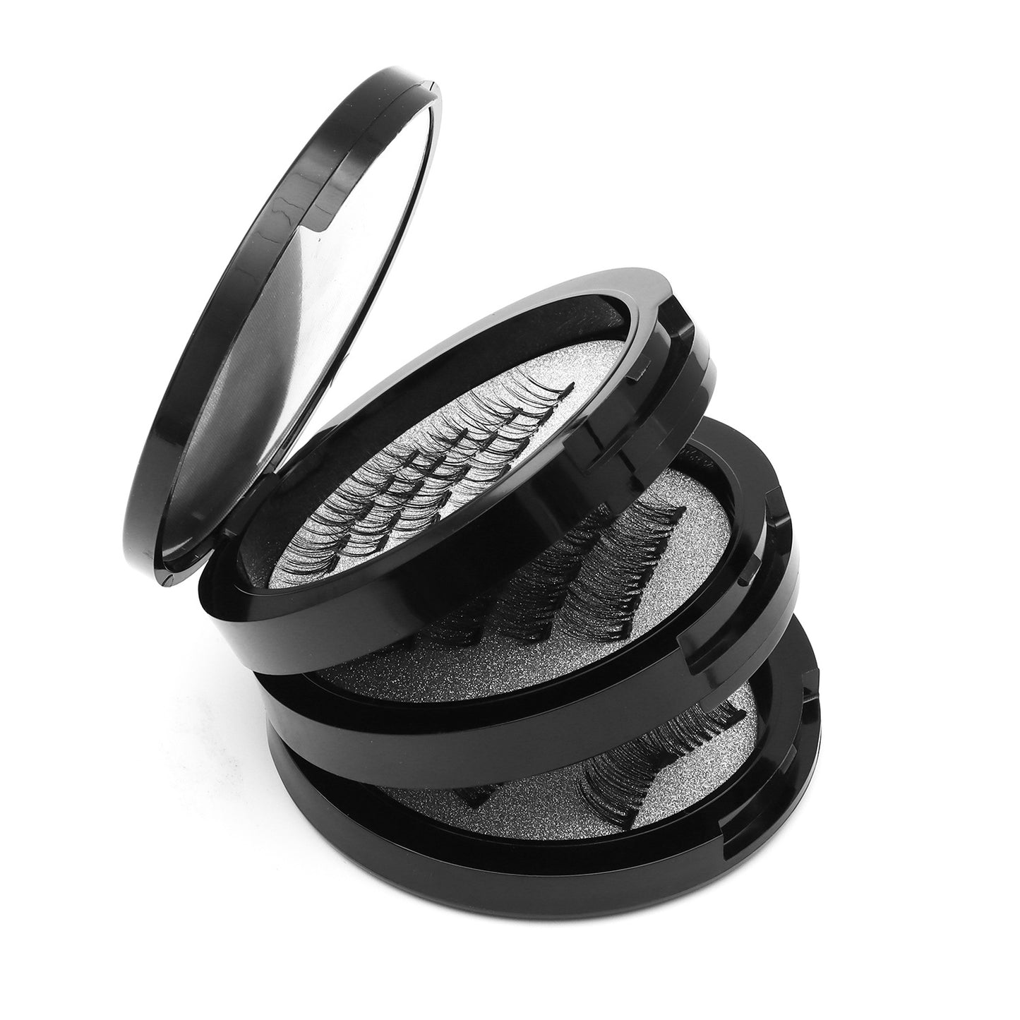 Magnetic false eyelashes with applicator