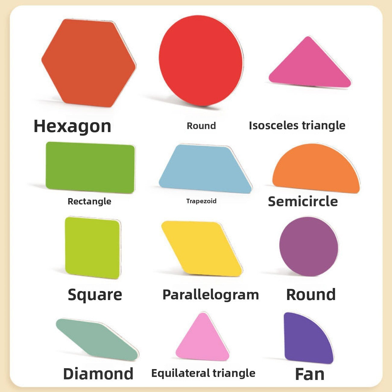 Magnetic Geometric Tangram Educational Wooden Toy