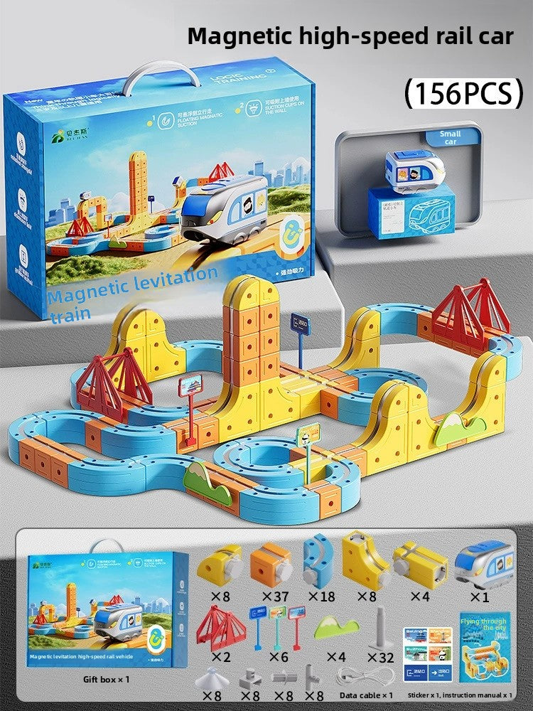 Magnetic High-Speed Rail Train Building Blocks Toy