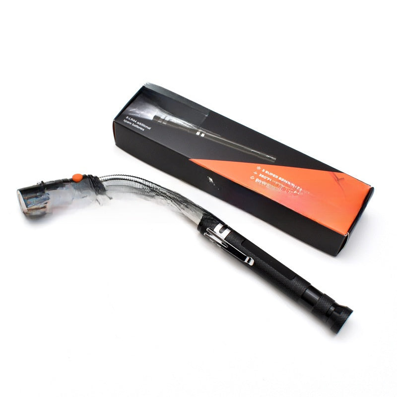Magnetic Retractable Flashlight with Pickup Function
