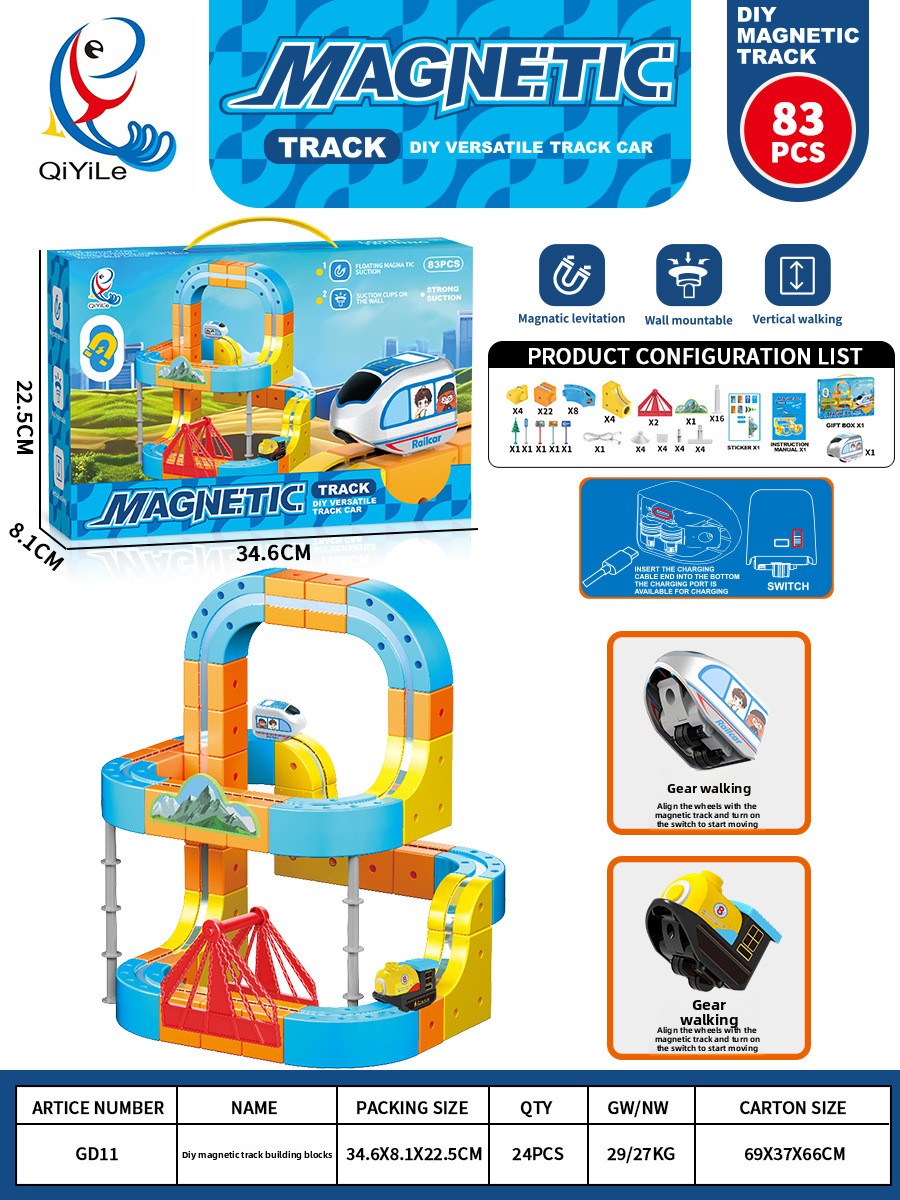 Magnetic Track Train