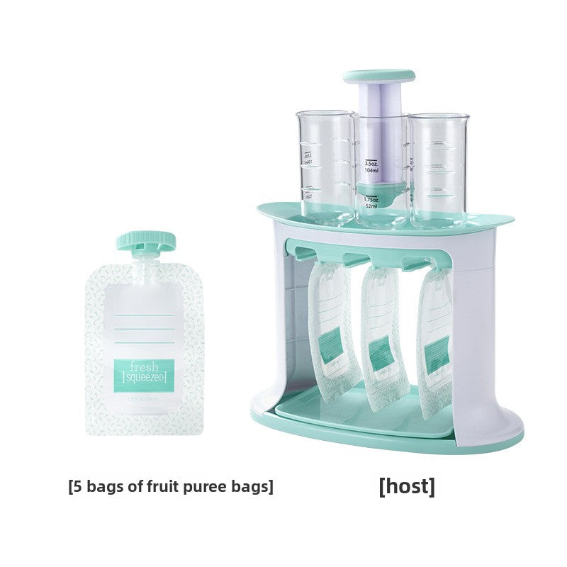 Manual Baby Food Puree Maker with Storage Bags
