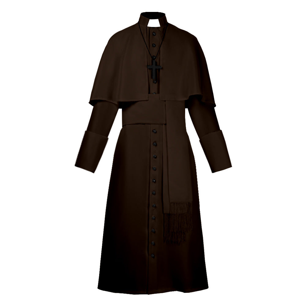 Medieval Priest Cosplay Robe Costume