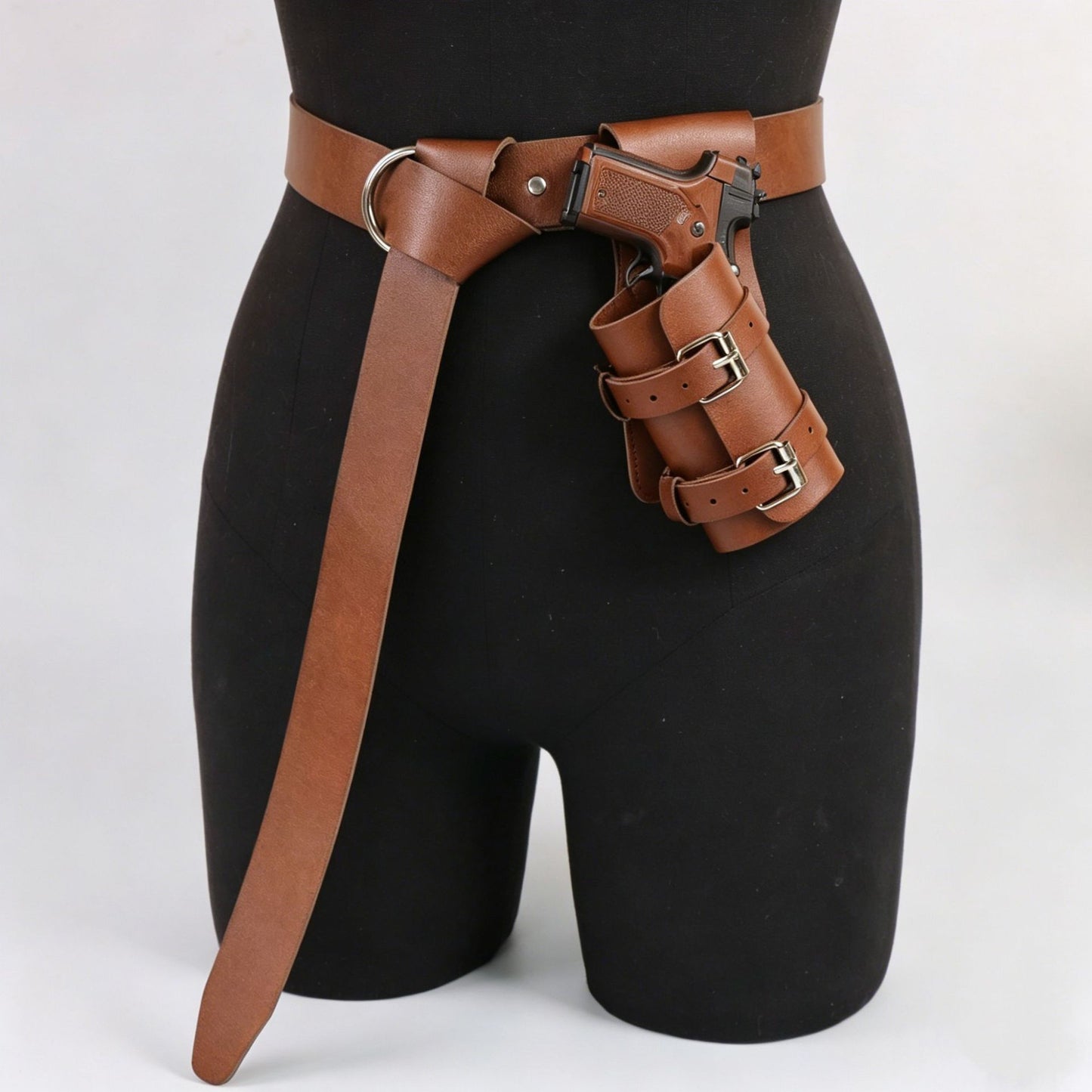Medieval Viking sword scabbard waist belt