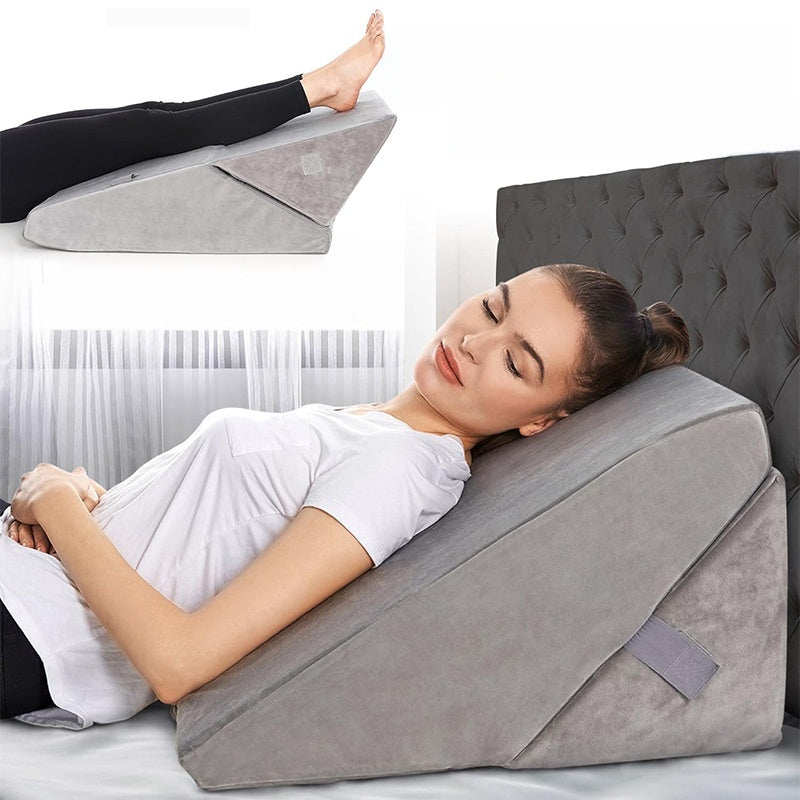 Memory foam triangular headboard cushion
