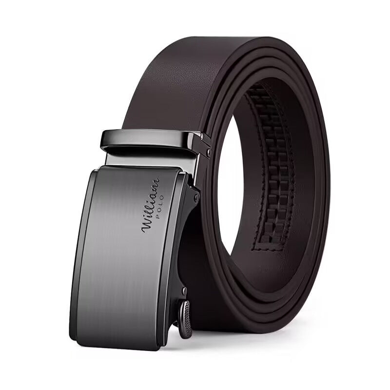 Men's Automatic Buckle Genuine Leather Belt