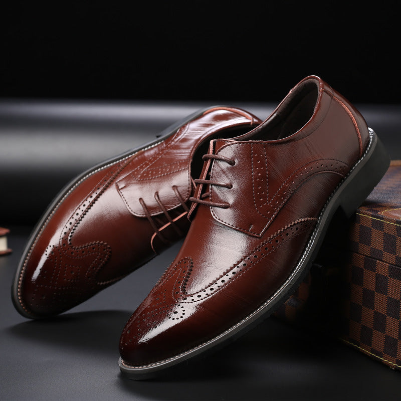 Men's casual brock single shoes with LACES