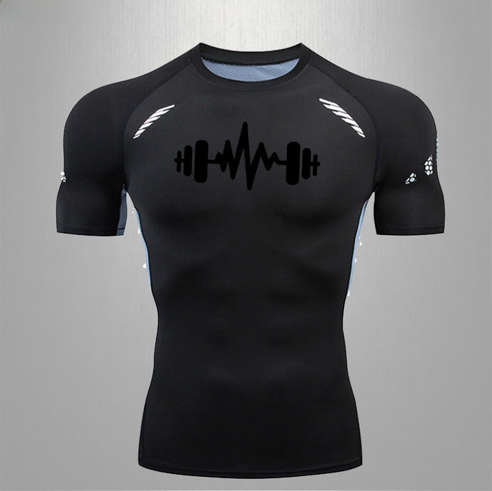 Men's Fitness Quick-Dry Elastic Sports T-Shirt