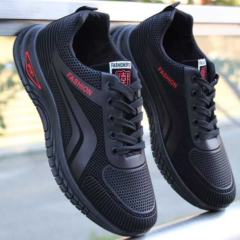 Men's Leather Casual Shoes Waterproof Lightweight Sports Shoes