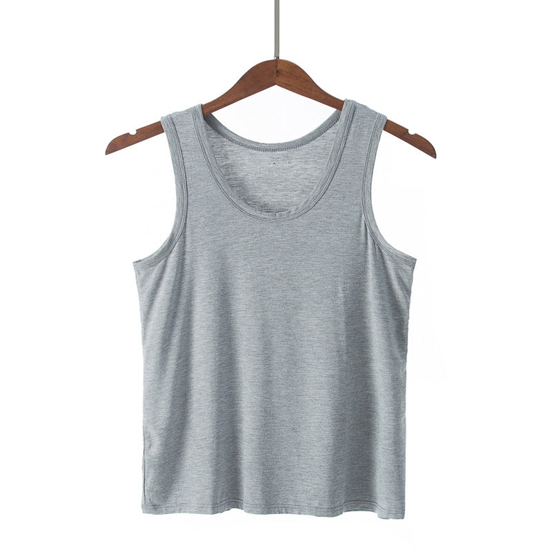 Men's Modal Sleeveless Vest for Summer Fitness