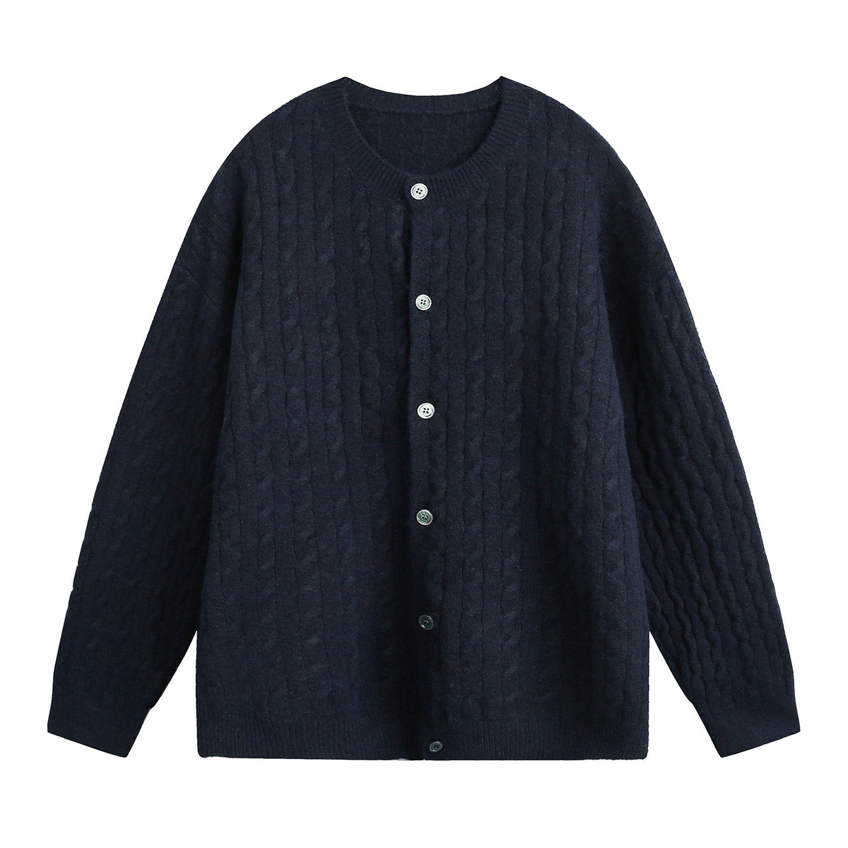 Mens Cable Knit Cardigan Sweater