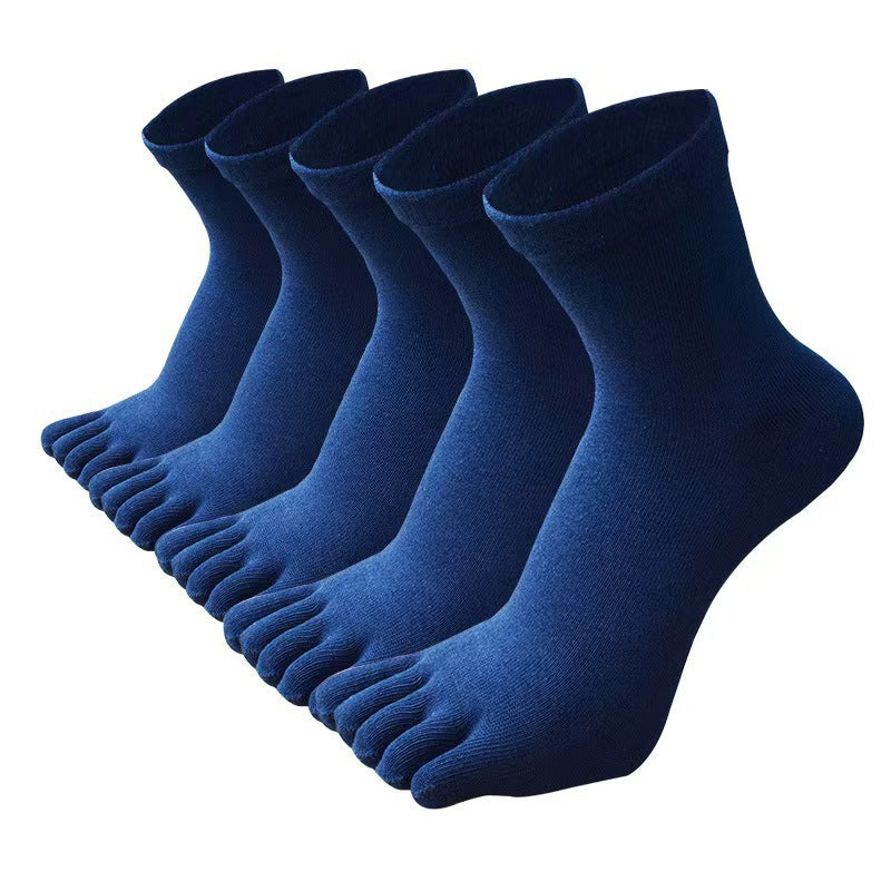 Mens Five-Toe Breathable Sports Socks