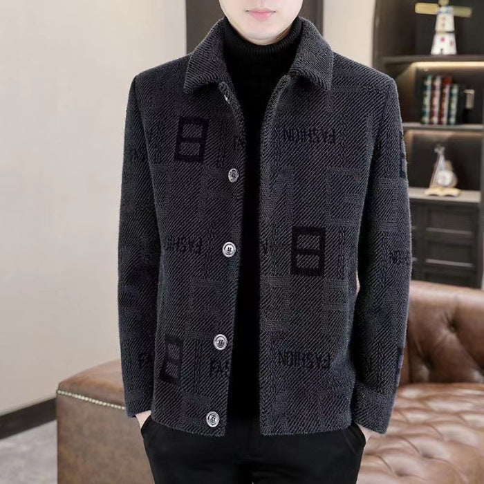Mens Fleece Lined Casual Jacket