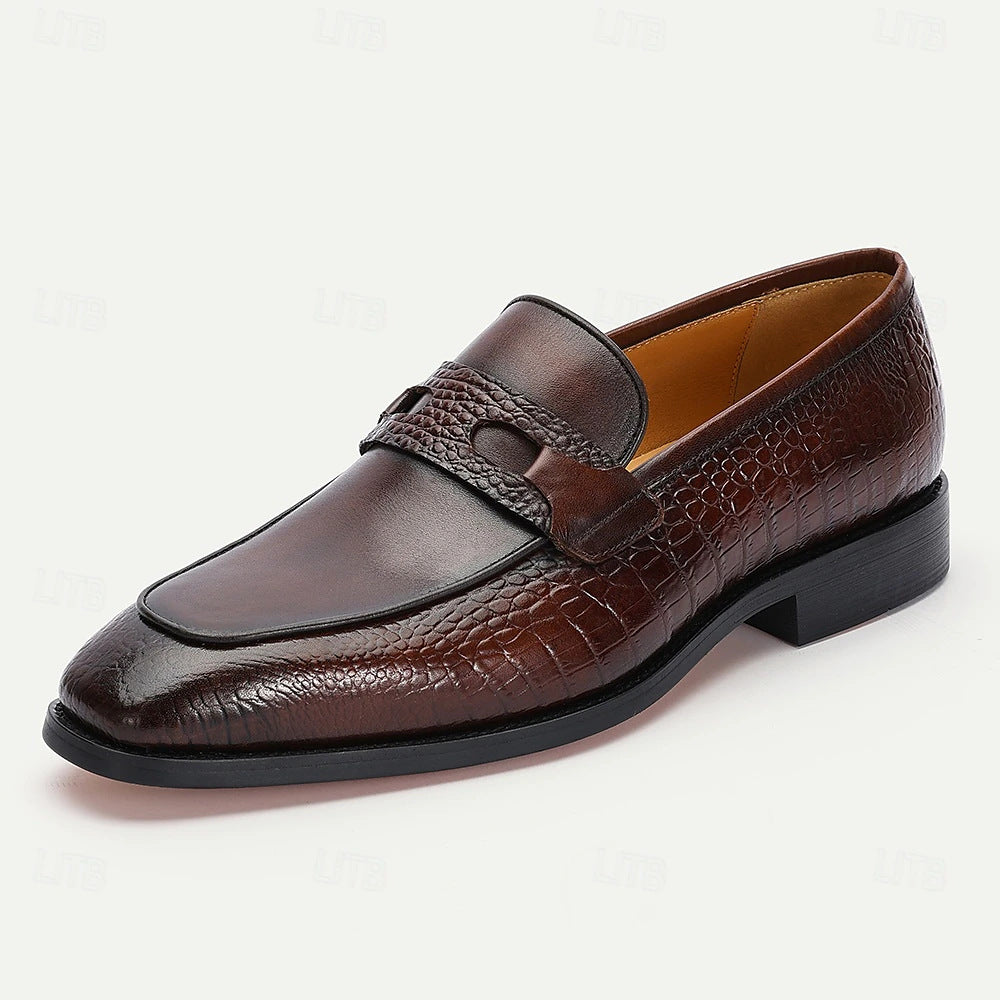 Mens Formal Leather Penny Loafers
