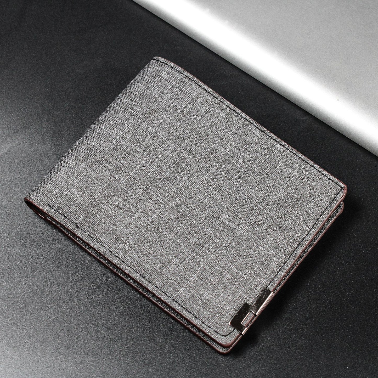 Mens Short Canvas Wallet